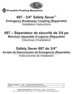 697 - 3/4" Safety Sever™ 697 – Séparateur de sécurité de 3/4 po