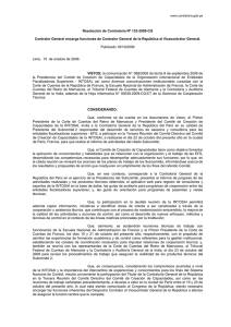 Resolución de Contraloría Nº 133-2009
