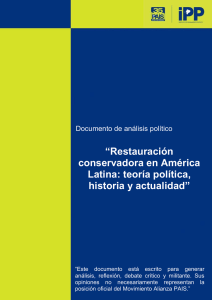 Restauración Conservadora en América Latina