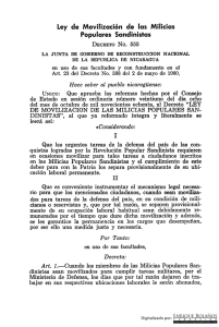 Decreto 555 - Ley de Movilización de las Milicias Populares