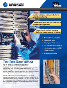 Test-Tone-Trace VDV Kit