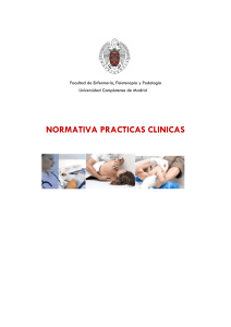 normativa practicas clinicas - Facultad de Enfermería, Fisioterapia y