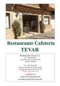 Restaurante Cafeteria TEVAR