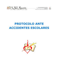 PROTOCOLO ANTE ACCIDENTES ESCOLARES