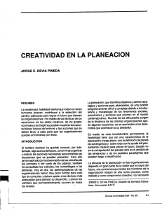 Creatividad en la planeación - Publicaciones