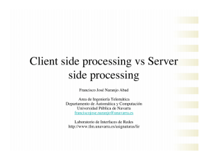Client side processing vs Server side processing