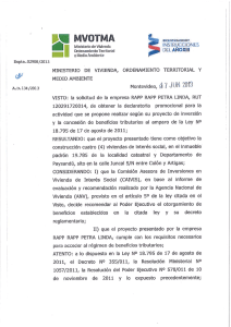Proyecto 161 (archivo PDF) - Agencia Nacional de Vivienda