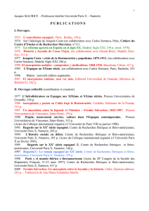 Publications Pr. Maurice - Département d`Espagnol
