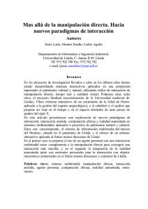 Mas allá de la manipulación directa. Hacia nuevos paradigmas de