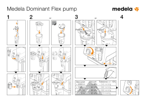 Medela Dominant Flex pump 1 2 3 4