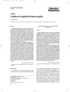 Original La leptina en la regulación del balance energético