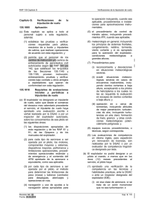 Capítulo G - Verificaciones de la tripulación de vuelo