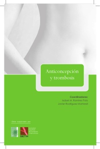 Anticoncepción y Trombosis 2011