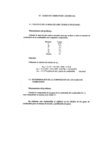 gases de combustion (ejemplos)