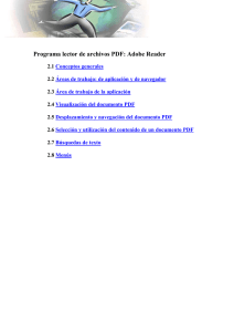 Programa lector de archivos PDF: Adobe Reader