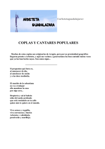 COPLAS Y CANTARES POPULARES