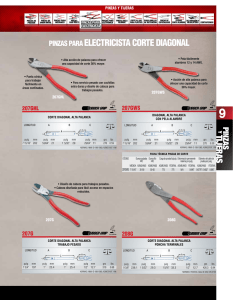PINZAS PARA ELECTRICISTA CORTE DIAGONAL