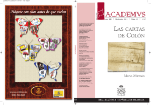 LAS CARTAS DE COLÓN - Real Academia Hispánica de Filatelia