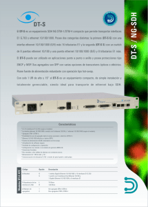 EI DT—S es un equipamiento SDH NG STM-1/STM