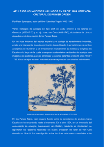 Azulejos holandeses hallados en Cádiz: una