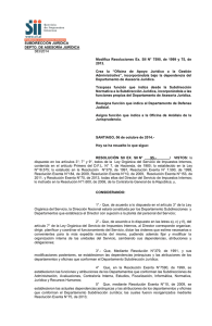 Resolución Exenta N° 95, de 06 de octubre de 2014