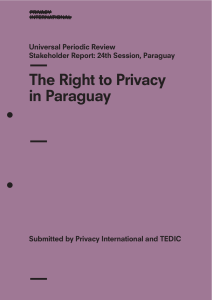 The Right to Privacy in Paraguay