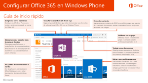 Configurar Office 365 en Windows Phone