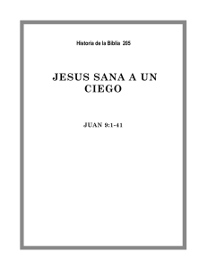 jesus sana a un ciego