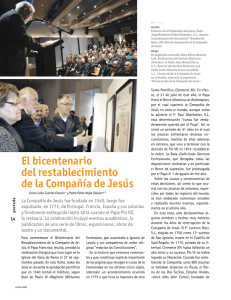 El bicentenario del restablecimiento de la Compañía de Jesús