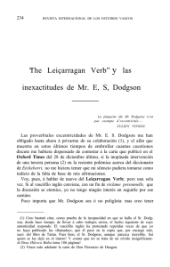 "The Leiçarragan verb" y las inexactitudes de Mr. ES