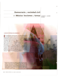 Democracia y sociedad civil en México