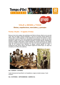 VIAJE a BENIN y TOGO - Temps d`Oci Viatges