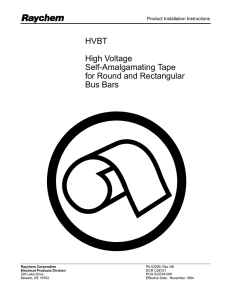 HVBT High Voltage Self-Amalgamating Tape for Round and