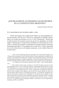 ¿sOn reaLMente aUtónOMOs LOs MUnicipiOs en La cOnstitUción