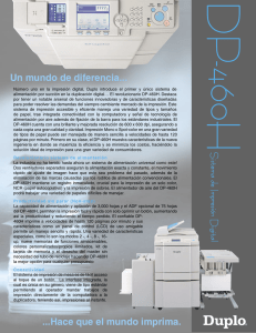 DP-460H Brochure Spanish.indd