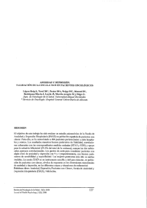 Page 1 ANSIEDAD Y DEPRESIÓN. VALIDACIÓN DE LA ESCALA