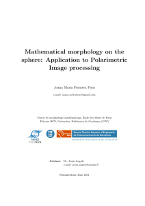 Mathematical morphology on the sphere: Application to Polarimetric