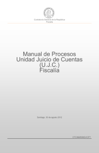 Manual de Procesos Unidad Juicio de Cuentas (U.J.C.) Fiscalía