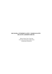 recogida, interpretación y modelización de datos aerodinámicos