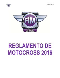 reglamento de motocross 2016