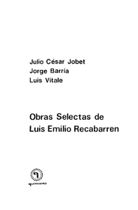 Obras Selectas de Luis Emilio Recabarren