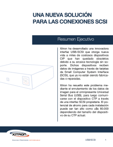 Xitron USB-SCSI Resumen Ejecutivo