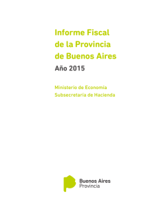 Informe Fiscal de la Provincia de Buenos Aires