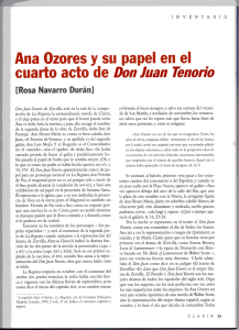 Ana Ozores y su papel en el cuarto acto de Don Juan Tenorio