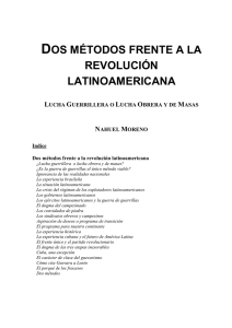 Dos métodos frente a la Revolución Latinoamericana