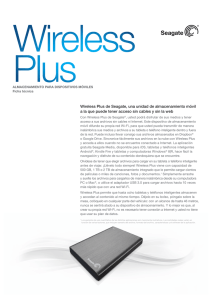 Wireless Plus de Seagate, una unidad de almacenamiento móvil a