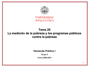 Tema 20. La pobreza y las políticas de lucha contra la pobreza