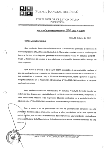 corte superior de justicia de lima presidencia