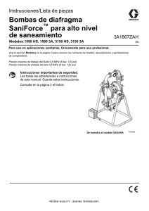 3A1867ZAH - Bombas de diafragma SaniForce™ para alto