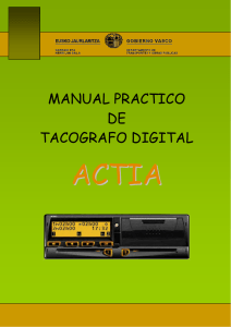 Manual del tacógrafo Actia